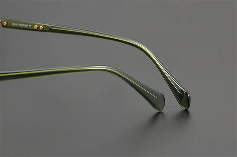 Exquisite Titanium Handmade Glasses Frame Mens Women Retro Square Spectacle Frames Eyeglasses Japanese Design Oval Round Eyewear