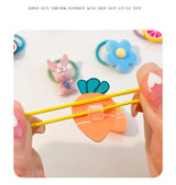 Hair Accessories Girls Bands Bandeau Cheveux Scrunchies Elastic Fille Korean Haarband Rubber Brown Children Gomas Gift Kids