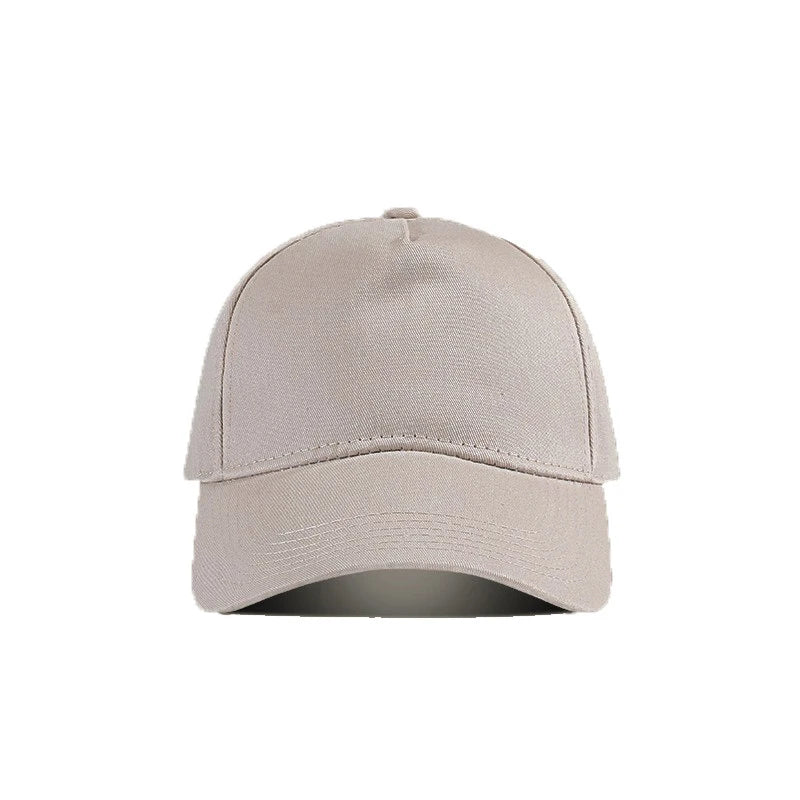 Wholesale 5-Panel Solid Color Embroidery Baseball Cap Custom Logo Snapback Cap Outdoor Curved Roof Dome Sunscreen Sports Cap
