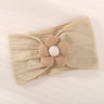 1Pc Baby Nylon Headscarf Astique Suitable Newborn Girl Flower Handmade Headband Elastic Hairband Turban Toddler Hair Accessories