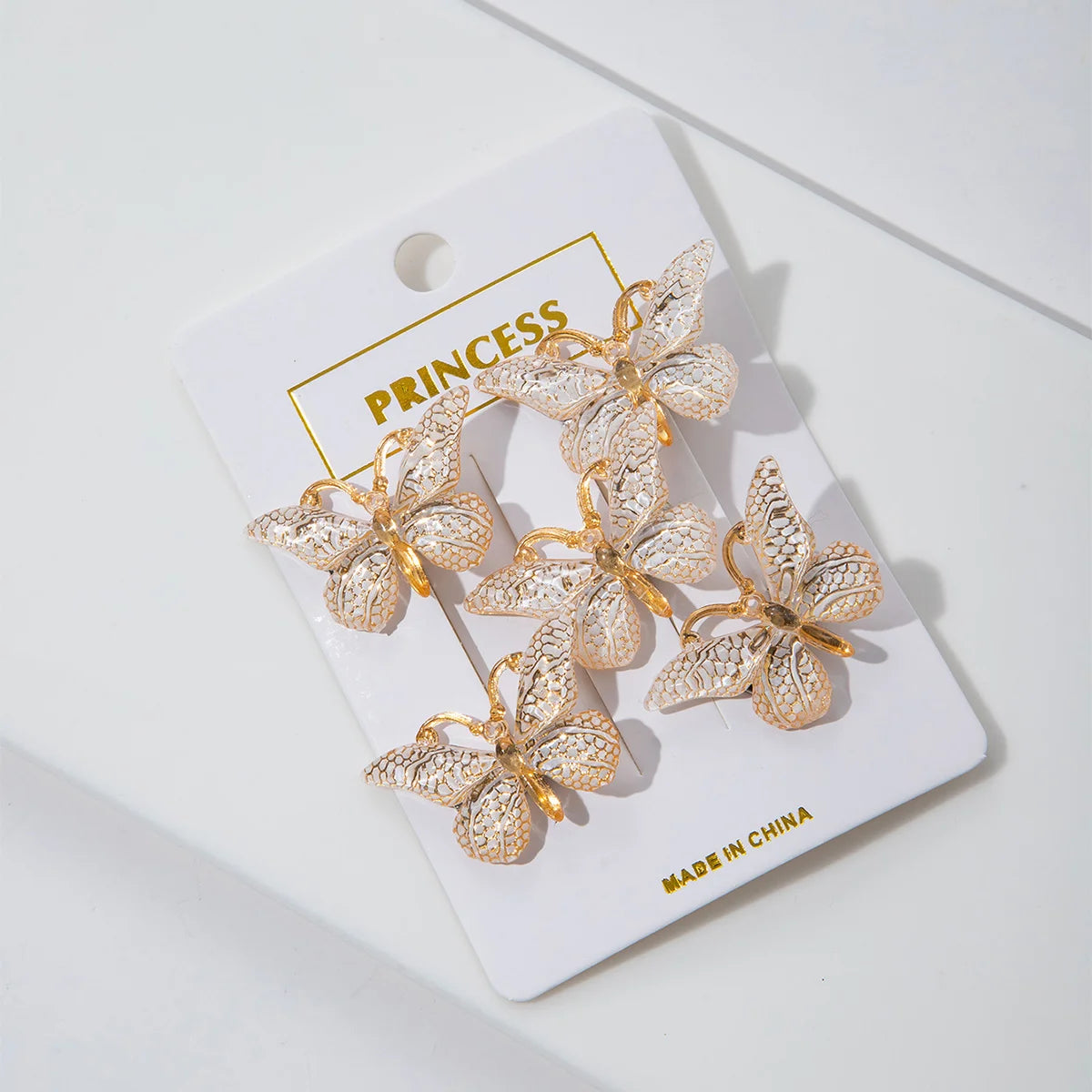 5PCS Sweet Macarons Gradient Color Cute Butterfly Kids Hairpins Children Headwear Princess Barrette Girls Hair Accessories