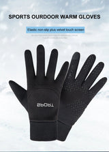LOOGDEEL Skiing Gloves Waterproof Windproof Winter Cycling Running Ski Warmth Sports Gloves Touch Screen Full Fingers Non-Slip