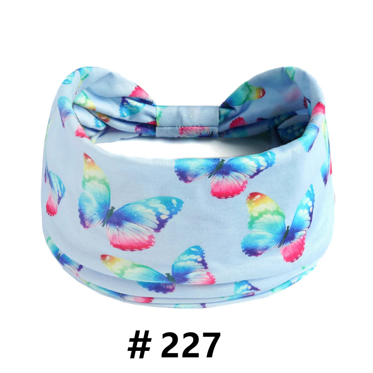 Leopard Print Headbands for Women Wide Boho Turban Head Wraps Cotton Knotted Elastic Hairbands Non Slip Workout Hair Accessories