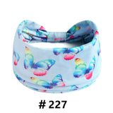 Leopard Print Headbands for Women Wide Boho Turban Head Wraps Cotton Knotted Elastic Hairbands Non Slip Workout Hair Accessories