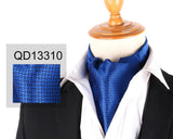 Ascot Tie Cravat Luxury Mens dots Neck Tie Self Tie  for Men Wedding Necktie