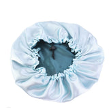 Double-Sided Sleeping Hat Adjustable Nightcap Bathing Hat Girl Sleep Protector Tool