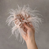 Elastic Head Rope Head Rope Women Hair Accessories Satin Hair Ring Female Hair Ties Feather Hair Rope Korean Style Scrunchies