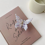 1PC French Butterfly Clip  Mermaid Hair Clip Acetic Acid Hair Clip Retro Back of Head Hair Accessories Hairpin.