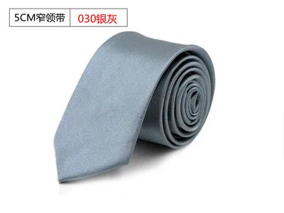 Solid Color Tie Polyester Material Business Executive Formal Fashion Tie for Men and Women