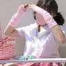 Y2k Goth Lolita Anime Thin Solid Gloves JK Kawaii Girl Mitten Oversleeve Man Women Fashion Sun Block Cuff Fingerless Arm Warmers
