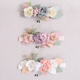 Baby Headbands for Toddlers Infant Beautiful Artificial Flowers Hair Bands for Baby Girls Sweet Cute Head Bands Hair Accessories