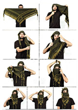 Special Forces Free Variety Turban Jacquard Scarf Thickening Outdoor Arabic Square Magic Outdoor Scarf Shawl CS Decorative Scarf