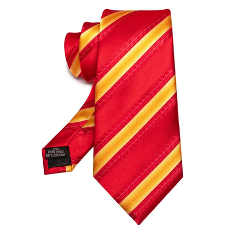 EASTEPIC Men's Gifts of Striped Ties Red Neckties for Gentlemen in Fine Apparel Fashionable Accessories for Social Occasions