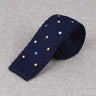 Men's Suits Knit Tie Plain Necktie For Wedding Party Tuxedo Casual Dots Woven Skinny Gravatas Cravats Accessories 25colors