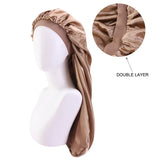 Unisex Elastic Bonnet Long Hair Sock Dreadlock Braids Cap Sleep Hats Head Wrap Turban Night Cap Hair Care Nightcap for Women Men