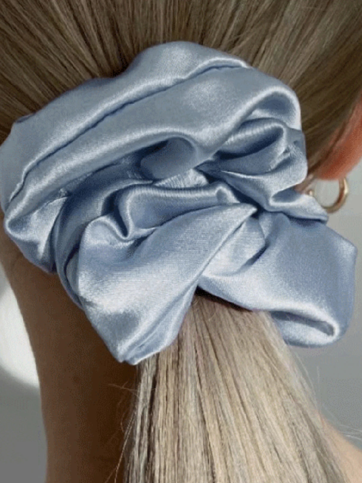 2PCS 3.5CM Mulberry Silk Scrunchies Women Grils Hair Ties for Hair Sleep No Damage Hairband Curly Hair Elastics Ponytail Holder