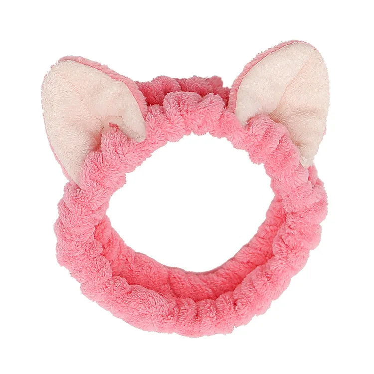Headband For Washing Wash Face Rabbit makeup Hairbands Girls Elastic Holder Hair Strap Bands Ears Turban Hair Accessories