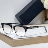 Popular Sunglasses Titanium Acetate Fashion Eyeglasse Frame Men Square Retro High Quality Women Luxury Brand Designer Glasses
