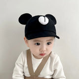 Cute Bear Ear Baby Hat Kids Boy Girl Soft Cotton Peaked Bonnet Caps Children Cartoon Casual Sun Visor Hats