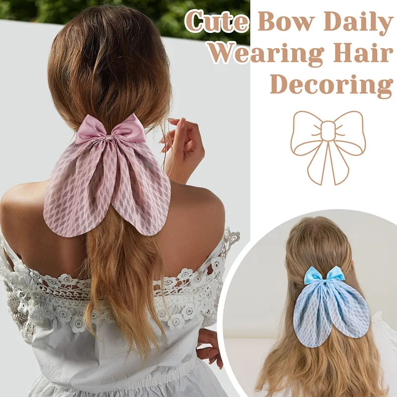 New Disco Party Favors Elastics Glitter Sequin Hair Bands with Bow Elastic Bands Ponytail Tie Hair Scarf Headwear
