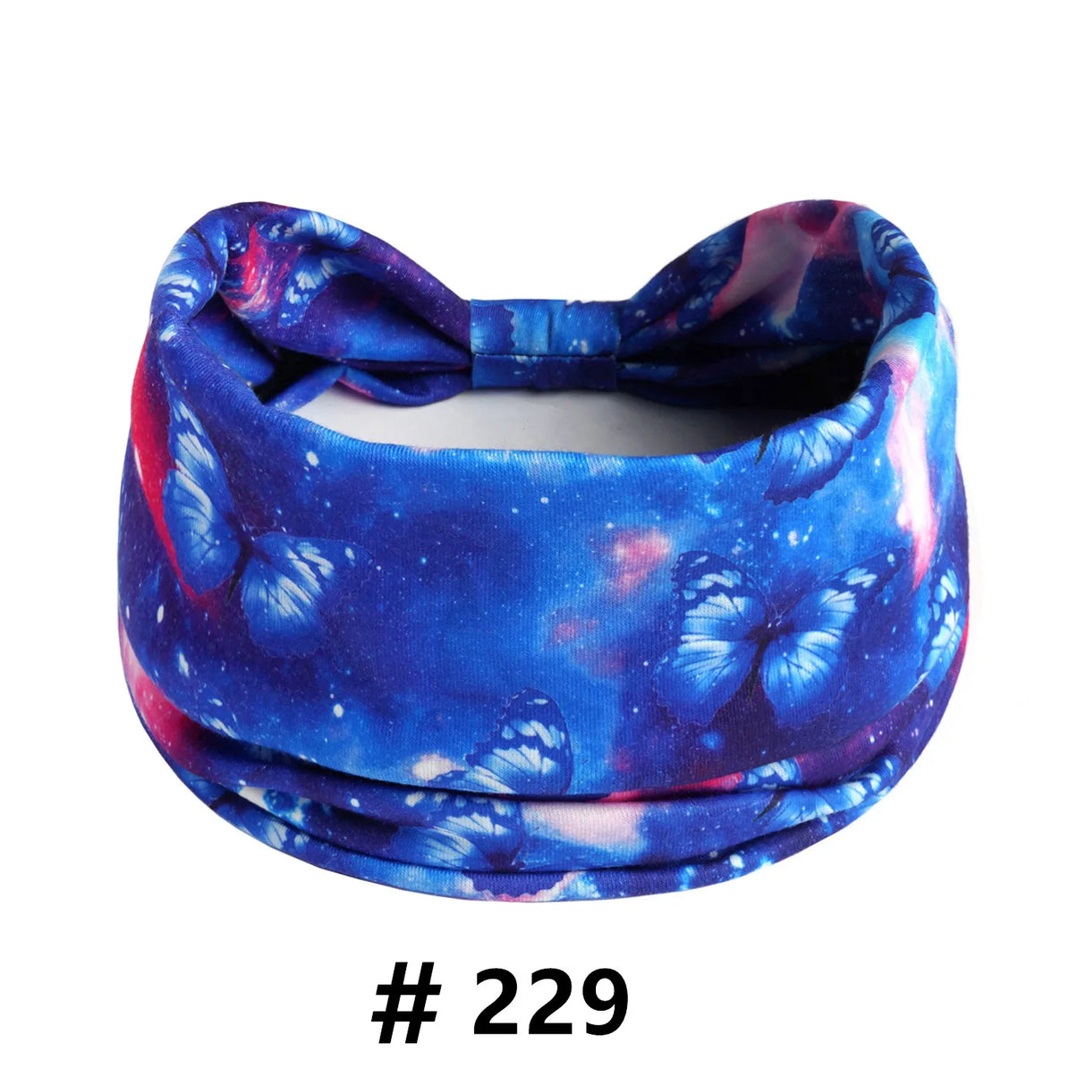 Leopard Print Headbands for Women Wide Boho Turban Head Wraps Cotton Knotted Elastic Hairbands Non Slip Workout Hair Accessories