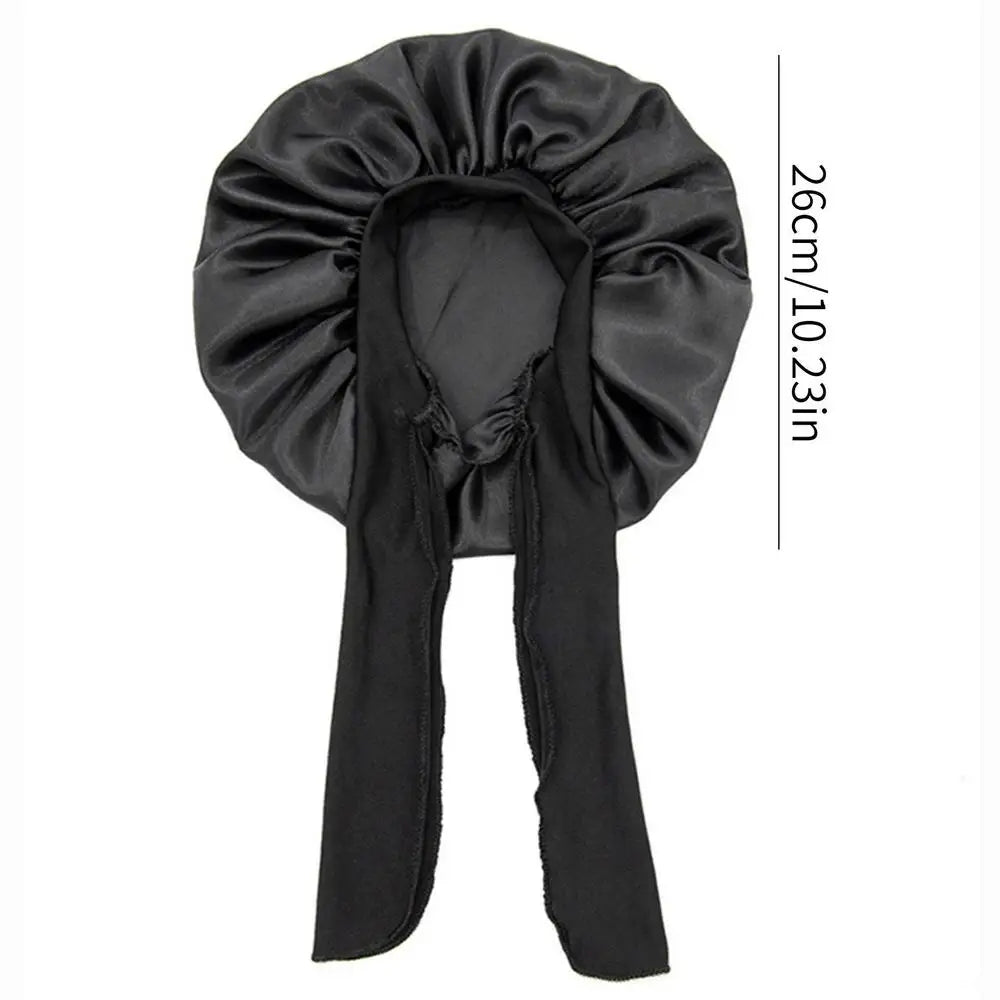 Women Satin Solid Sleeping Hat Night Sleep Caps Hair Care Bonnet Nightcap For Women Men Unisex Caps Bonnet De Nuit Shower Turban