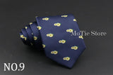 Cute Cartoon Pattern Animal Floral Printed Tie For Men Narrow Slim NeckTie Wedding Red Navy Party Ties Cravat Accessories Gifts