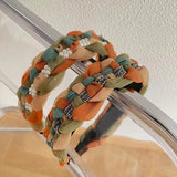 Girls Non-slip Headbands Braided Hair Bands Pearl Hair Bands Daily Hair Accessories Girls Hair Accessories