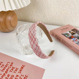2022 Gentle Pink Womans Hairbands Girl Sweet Plush Wide Side Sponge Headband Hair Hoop Fashion Simple Solid Color Hair Accessory