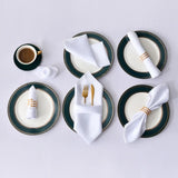 12Pcs 30X30cm Satin Table Napkin Soft Handkerchief Romantic Wedding Banquet Square Table Napkins Dinner Party Decoration