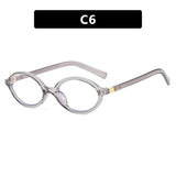 Oval Small Frame Retro Female Korean Plain Glasses Anti-blue Light Eyeglasses Eye Protection Ladies Optical Spectacle Eyeglass