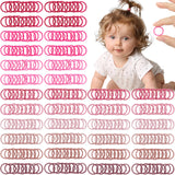 200PCS Baby Toddler Hair Ties Multicolors Elastic Hair Ties 2cm in Diameter No Crease Finger Hair Elastics Small Ponytail Holder