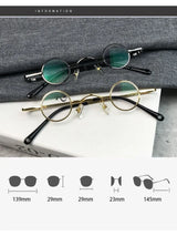 cubojue small round reading glasses +100 +150 +200 +250 +300 glass lens narrow nerd spectacles eyeglasses frames