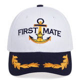 Men Women Baseball Caps Embroidered Captain & First Mate Hats Boating Marine Sailor Perfect Nautical Gift Presents Party Fun Hat