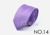 Men Solid Classic Ties Formal Striped Business 6cm Slim Necktie for Wedding Tie Skinny Groom Cravat