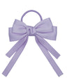 2PCS Elastic Hair Ties Rings Boutique Fabric Fringes Bows Grosgrain Ribbon Ponytail Holder Rubber Hair Bands Hair Accessories