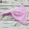 Women Fashion Bandanas Turban Lace Hollow Pattern Hair Band Wide Headband