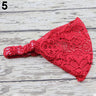 Women Fashion Bandanas Turban Lace Hollow Pattern Hair Band Wide Headband