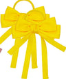 2PCS Elastic Hair Ties Rings Boutique Fabric Fringes Bows Grosgrain Ribbon Ponytail Holder Rubber Hair Bands Hair Accessories